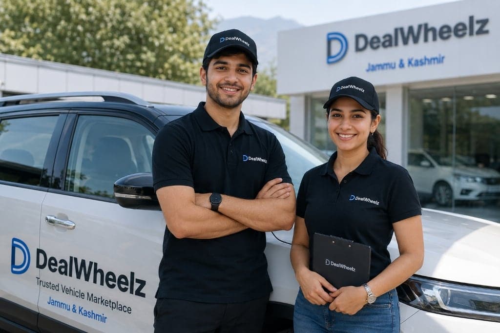 DealWheelz team at Jammu showroom ready to help you buy or sell